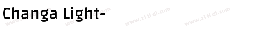Changa Light字体转换